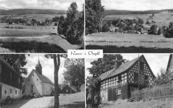Raun Vogtland Bad Brambach Mehrbildkarte o 1967