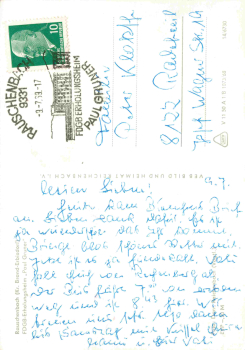 Rauschenbach Neuhausen Erzgebirge FDGB Erholungshiem Paul Gruner o 1969