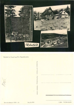 01773 Rehefeld Erzgebirge FDGB Heim Aufbau *1964 Hanich1705