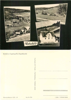 01773 Rehefeld Erzgebirge Mehrbildkarte Cafe *1964 Hanich1704