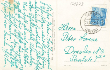 01773 Rehefeld Erzgebirge Sommerfrische o 1954