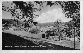 01773 Rehefeld Erzgebirge Grenzbaude und Schule o 1950