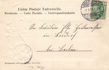 Reichenbach Eulengebirge Silesia Dzierżoniów Art Nouveau map o 1901