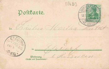 Reichenbach Großschirma Sachsen Gasthof Litho o 1903