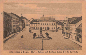 Reichenbach Vogtland Markt Rathaus o 1921