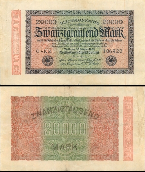 20000 Mark Reichsbanknote 1923