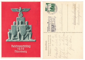 Nuremberg Rally Propaganda Card Monument o 1936