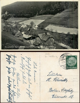 Reimsbachtal District of Waldenburg Forester's lodge and inn "to the happy morning" o January 3, 1936