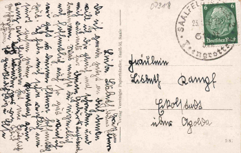 Gisratal Saalfeld Thüringen o 1930