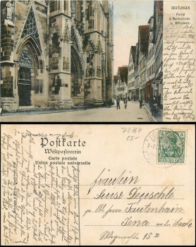 Reutlingen Wilhelmstrasse o 07.02.1911