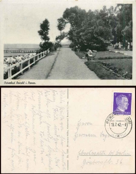 Rewahl Pommern Kreis Greifenberg Promenade o 18.7.1942