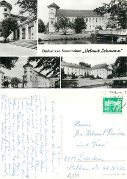 16831 Rheinsberg diabetic sanatorium "Helmut Lehmann" o 4.12.1975
