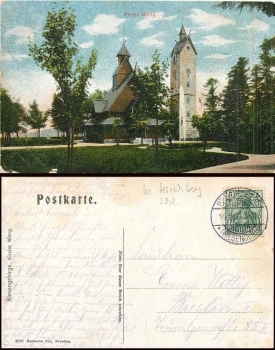 Riesengebirge Kirche Wang o 14.8.1909