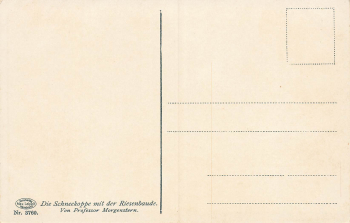 Riesengebirge Schneekoppe mit Riesenbaude Künstlerkarte Morgenstern Schlesien * um 1910