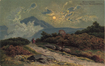 Giant Mountains Prince Heinrich Baude Artist postcard Paul Rudolf Linke Silesia * around 1900