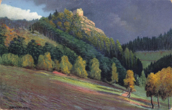 Riesengebirge Künstlerkarte P Seifert Schlesien  um 1910