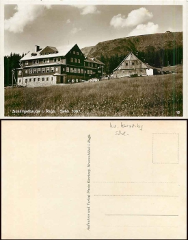 Giant Mountains Schlingelbaude District Hirschberg * approx. 1930