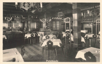 Peterbaude Interior view Giant Mountains Sudetenland * 1941