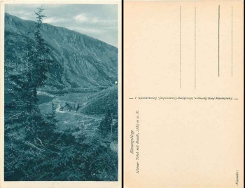 Giant Mountains Small pond with hut * approx. 1920