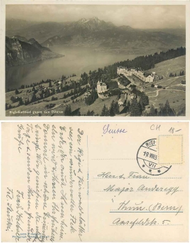 Rigi-Kaltbad gegen den Pilatus o 19.8.1930