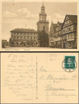 Rinteln Weser Marktplatz o 21.2.30