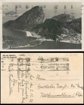 Rio de Janeiro Pao de Assucar Brasilien 2.12.1932
