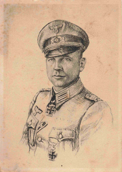 Ritterkreuzträger Hans Hecker Künstlerkarte Ostkar Graf *1940