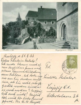 09306 Rochlitz Entrance to the castle o 21.2.1933