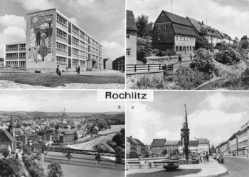 Rochlitz Sachsen Mehrbildkarte gebraucht 1980