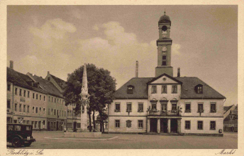 Rochlitz Sachsen Markt * um 1920