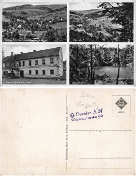 Rohnau Post Merzdorf Riesengebirge Schlesien Wiesciszowice * um 1930