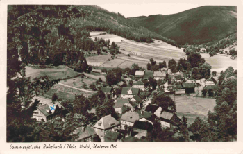 Rohrbach Thüringer Wald unterer Ort Landpoststempel Rohrbach über Sitzendorf o 1957