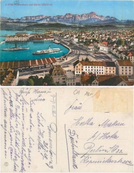 Romanshorn mit Säntis o ca. 1929