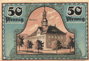 07580 Ronneburg Thüringen Notgeldschein 1921