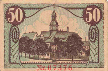 07580 Ronneburg Thüringen Notgeldschein 1921