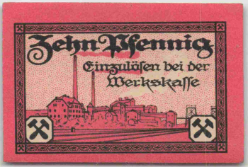 04617 Rositz Notgeldschein Braunkohlenwerke AG 1922