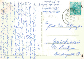 Rosswein Sachsen Mehrbildkarte o 1961