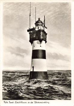 Rote Sand lighthouse Weser estuary o July 16, 1962