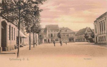 02929 Rothenburg Oberlausitz Marktplatz * um 1900