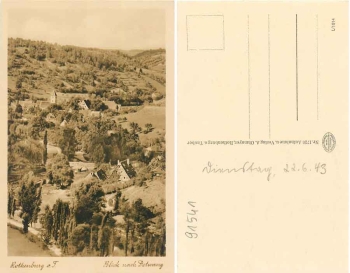 91541 Rothenburg Tauber Blick nach Detwang *1943