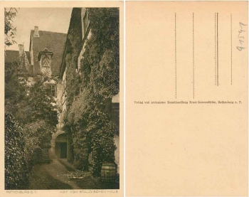 Rothenburg Tauber Hof vom Staudischen Haus *ca. 1930