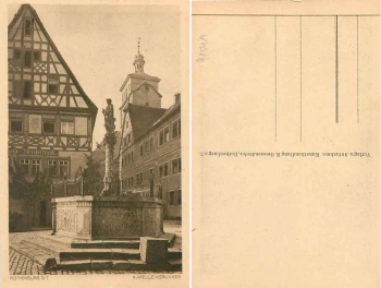 Rothenburg Tauber Kapellenbrunnen * ca. 1925