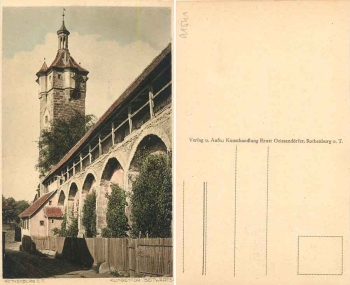 Rothenburg Tauber Klingentor * ca. 1925