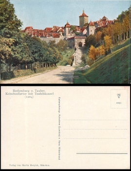 Rothenburg Koboltzellertor mit Teufelskanzel * ca. 1925