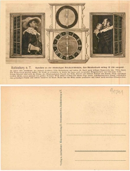 Rothenburg Tauber Kunstuhr Reichstrinkstube * ca. 1930