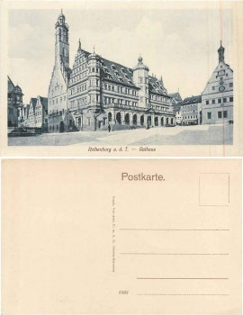 91541 Rothenburg Tauber Rathaus * ca. 1915