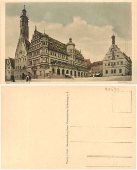 91541 Rothenburg Tauber Rathau *ca. 1925