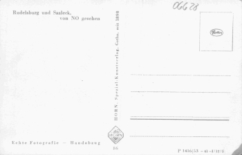 Rudelsburg und Saaleck * um 1930
