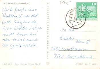 01945 Ruhland Bahnhofstrasse o 1979