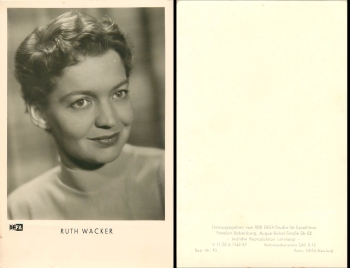Ruth Wacker DEFA- Studio Nr. 73
